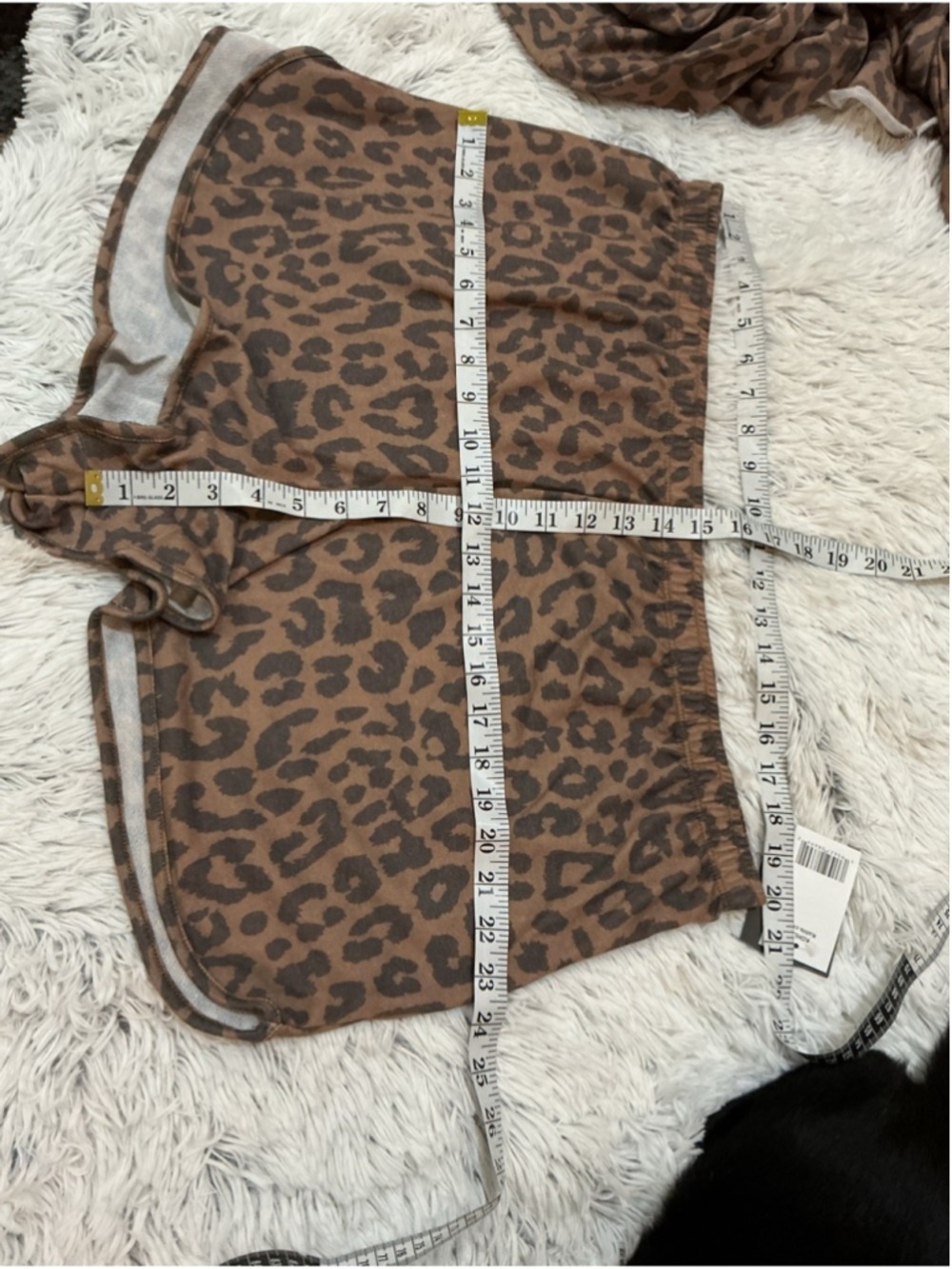 Grayson Thread Leopard Print Lounge Pajama Set 1X Brown Cozy Sleepwear Plus Size - Picture 7 of 14